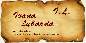Ivona Lubarda vizit kartica